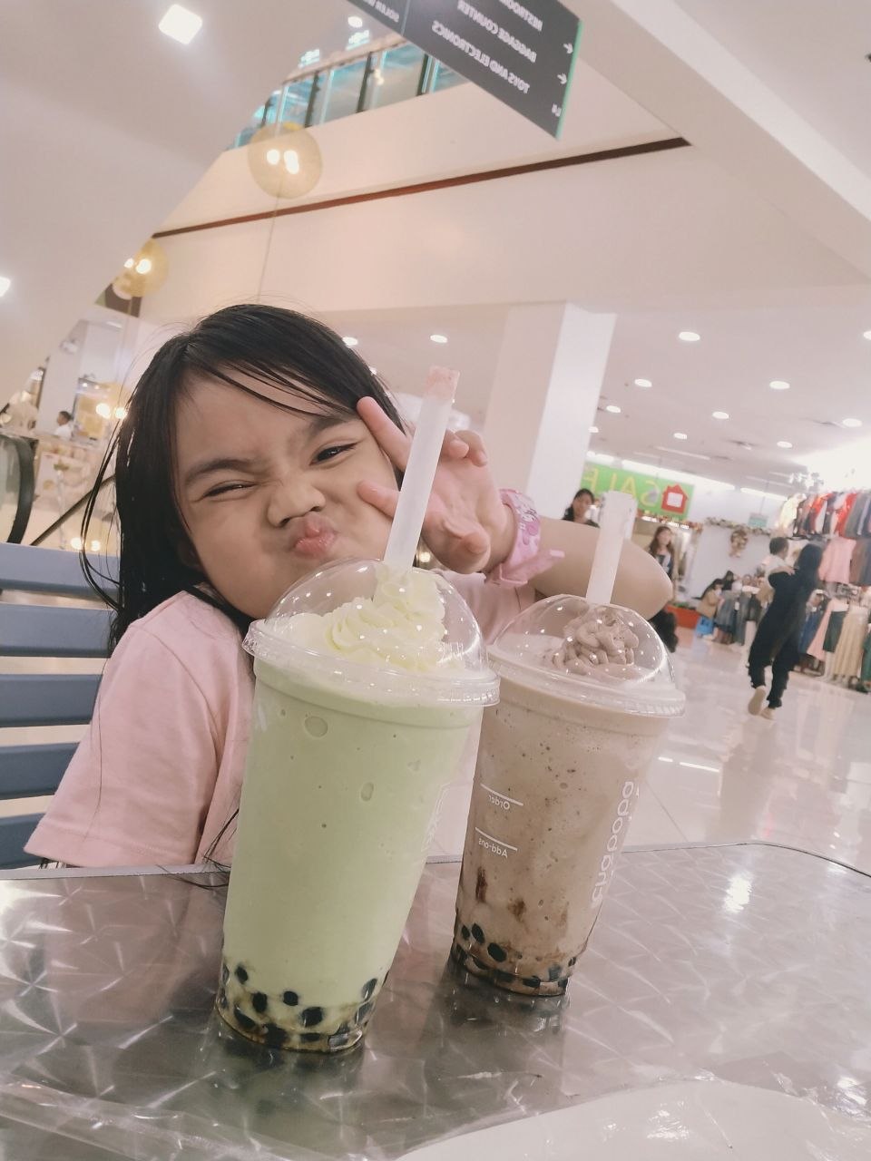 Thalia with Boba
